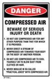 Danger - Compressed Air